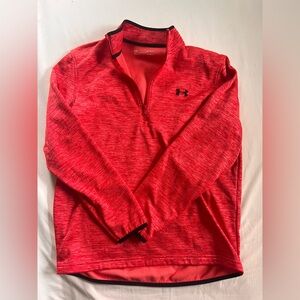 Under Armour Vibrant Red quarter zip Pullover